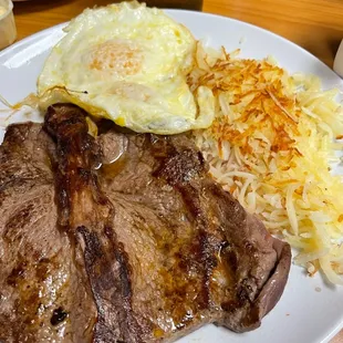Steak and Eggs (over medium)