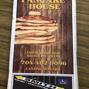 the pancake on the menu