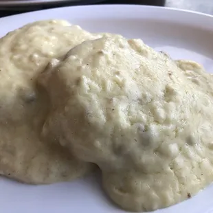 White Gravy and Biscuit