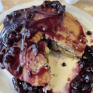 Blueberry pancakes