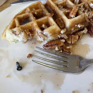 waffles, food