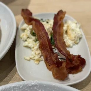 Bacon and egg whites