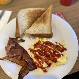 Mini breakfast with bacon