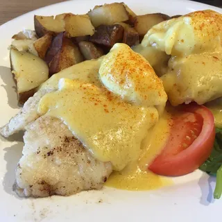 Grilled Fish Benedict