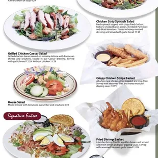 Dinner entrees