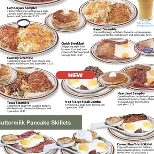 Breakfasts and skillets
