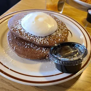 Chocolate pancakes.