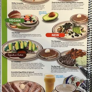 a menu for iron man healthy choices