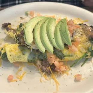 Beef Spinach Omelette