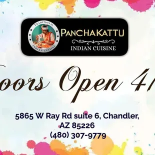 Now serving delicious indian food in the valley