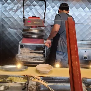 Freshly made tortillas