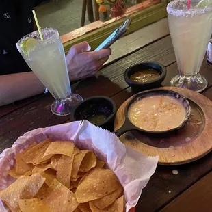 Queso and house margs!