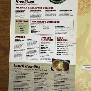 Breakfast Menu