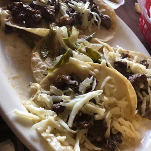Super tacos made with ribeye