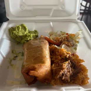 Lunch Chimichanga