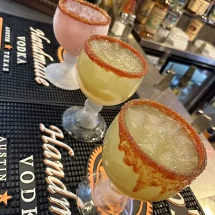 Cocktails from the bar area.