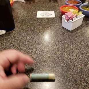 Do not let them sit you on the first middle table. Its on a ramp and you will feel ill sitting there.