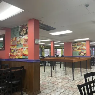 Menus posted up for display