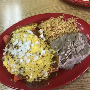 Cheese Enchiladas Lunch Special