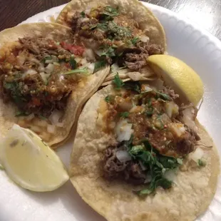 Shredded beef tacos  mmmm hmmm so tasty!