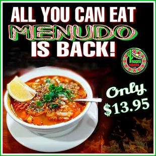 All you can eat menudo