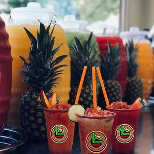 Aguas frescas. Home made waters