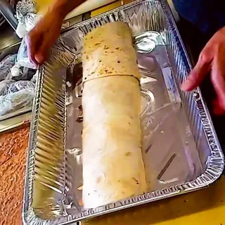 2 FOOT, 10 POUND BURRITO(feeds about 7-10)
