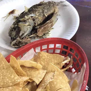 Whole Fried Fish Mojarra
