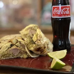 Chili Verde breakfast burrito