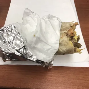 Size comparison on a regular 8x11 piece of paper even after a few bites!