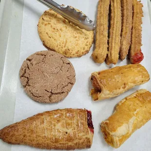 a variety of pastries