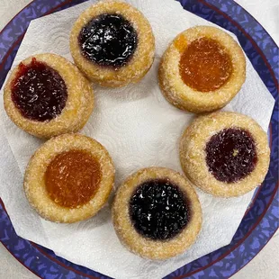 a variety of jams