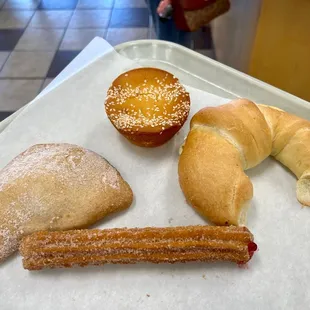 a variety of pastries