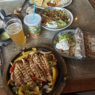 Chicken fajitas