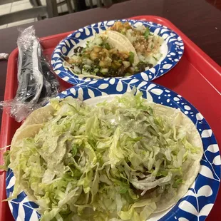Fish tacos &amp; asada &amp; chicken tacos