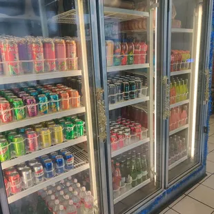 Giant drink selection