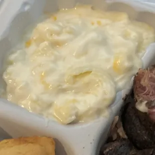 Mac &amp; cheese was very saucy