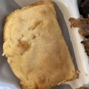 Corn bread cake was delicious
