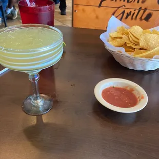 California steak burrito and margarita