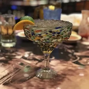 Skinny top shelf margarita