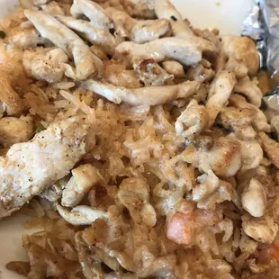 Chicken n rice n cheese