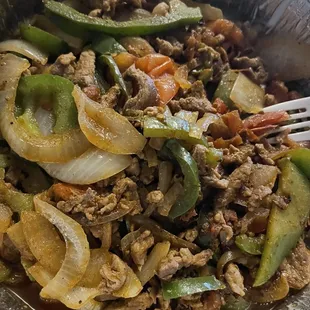 Steak fajitas