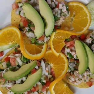 Tostadas de ceviche