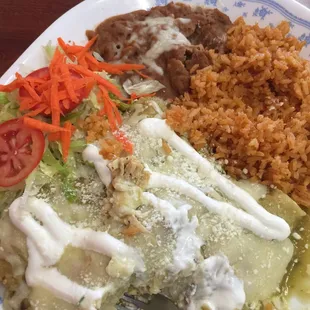 Green enchiladas