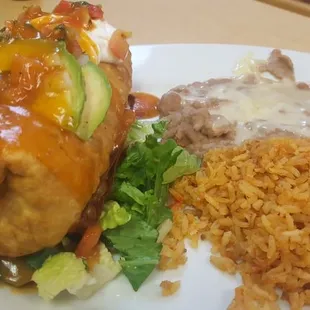 $12 Chimichanga was more than I could handle and amazing!