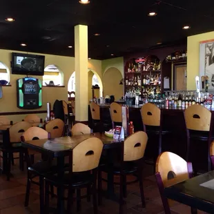 the interior of the restaurant