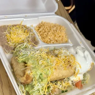 Chimichanga plate