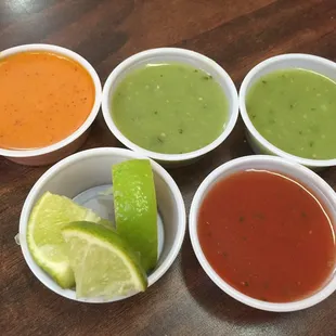 And the orange sauce is spicy and delicious
