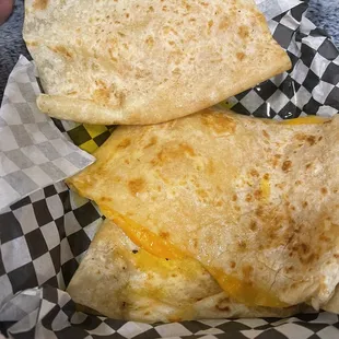 Cheese Quesadilla instead of Carne Asada Quesadilla