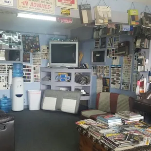 Inside has lots of fabric samples